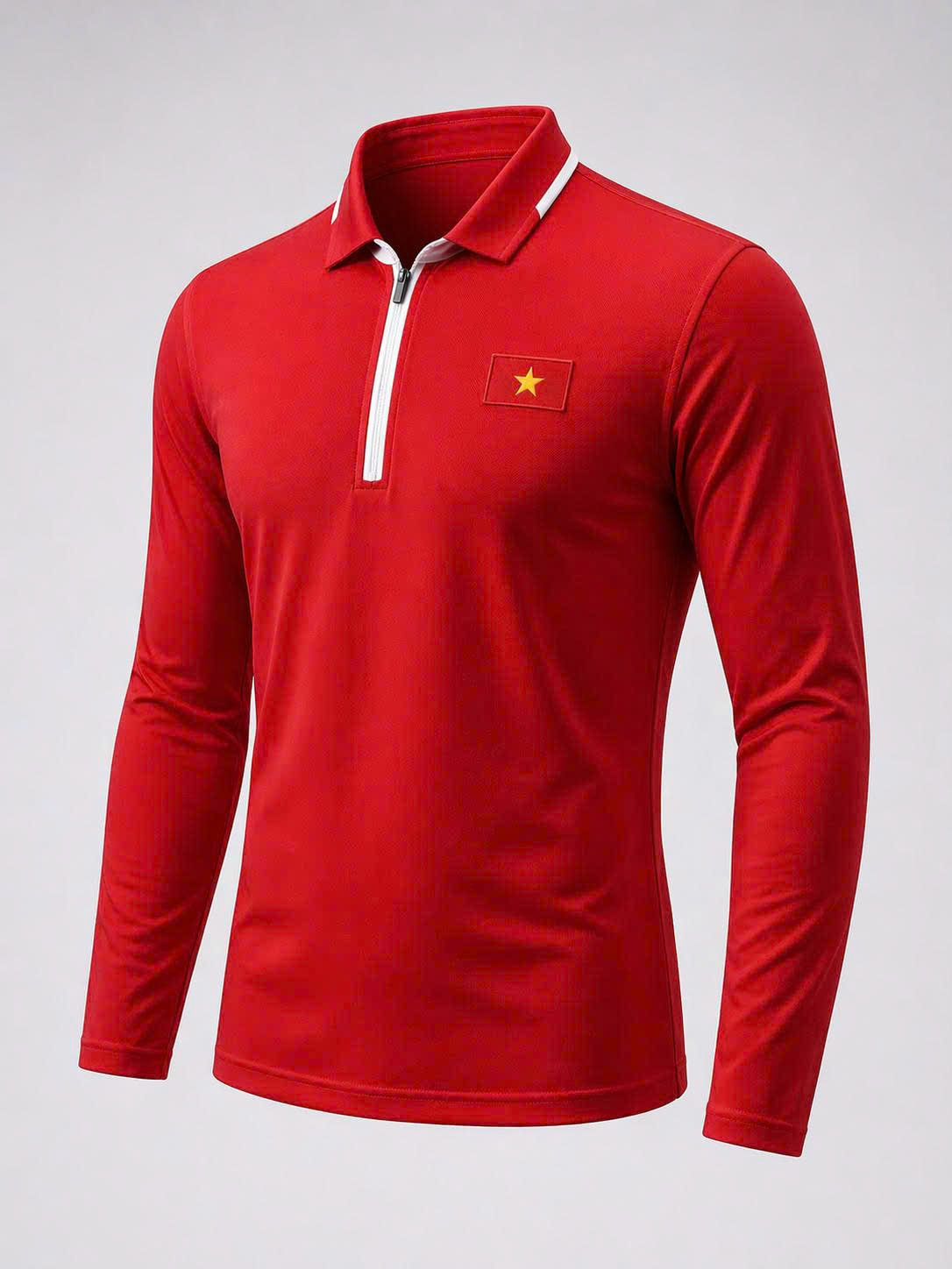 Red Flag Pro Long Sleeve trên nền trung tính