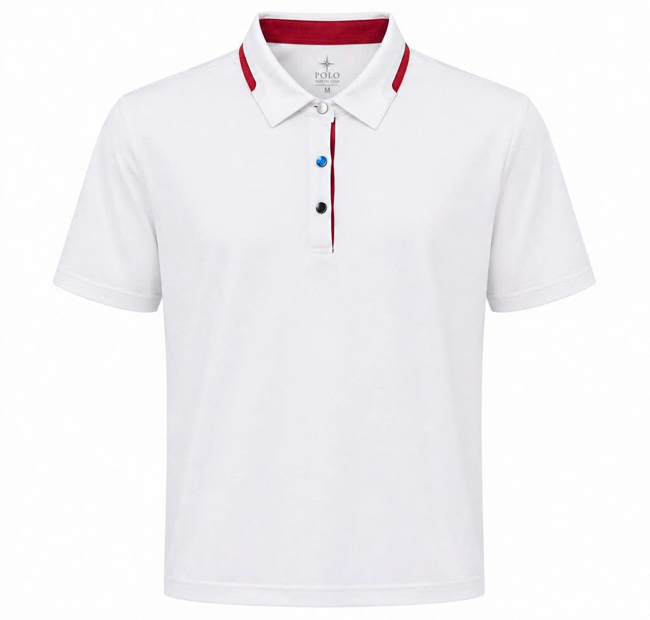 White Flag Match Polo trên nền trung tính