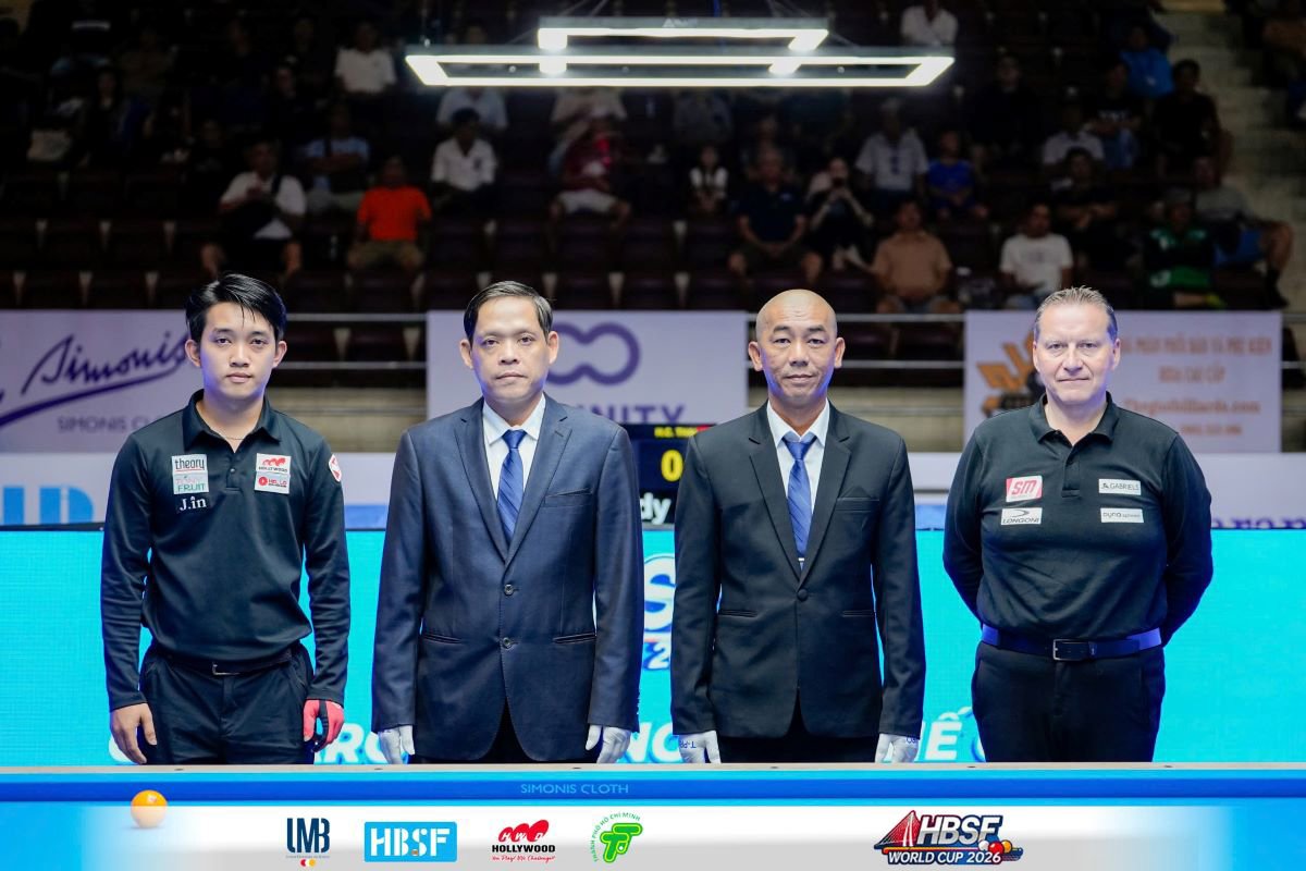 Chiêm Hồng Thái ngược dòng vào chung kết World Cup Billiards carom 3 băng
