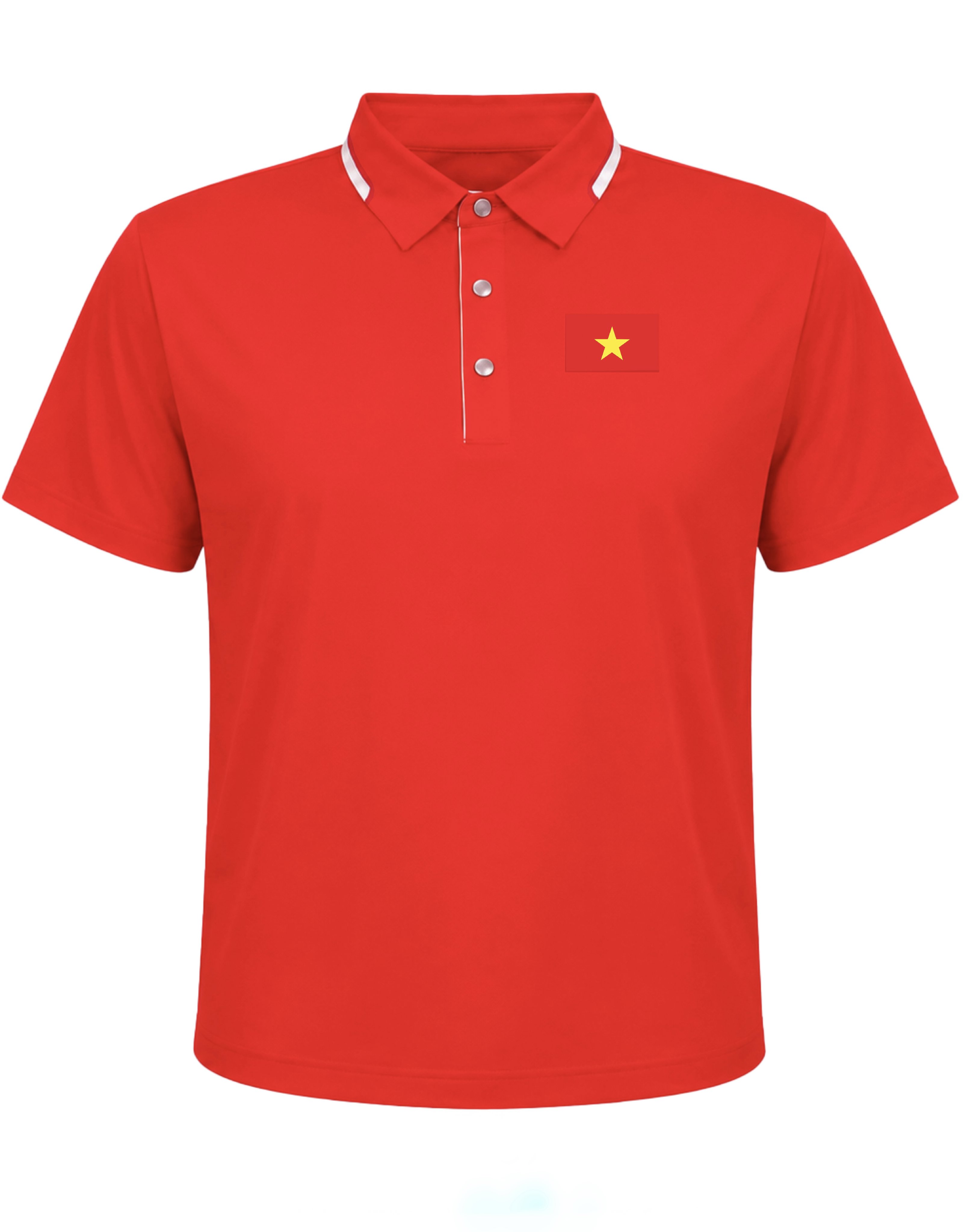 Polo Nam - Ngắn Tay - VIỆT NAM trên nền trung tính