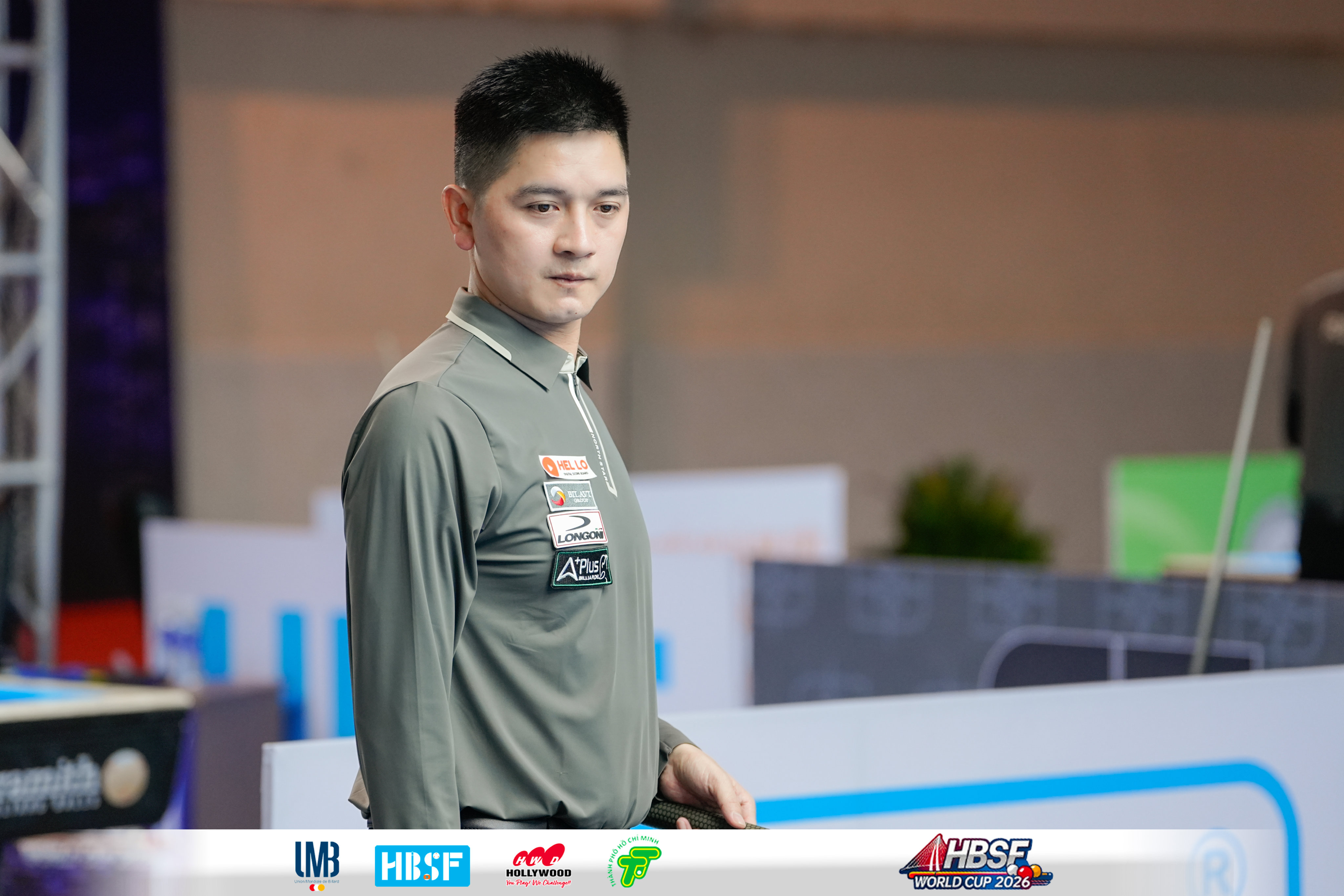 Polo Nam - Dài Tay - Xám Đậm góc 3