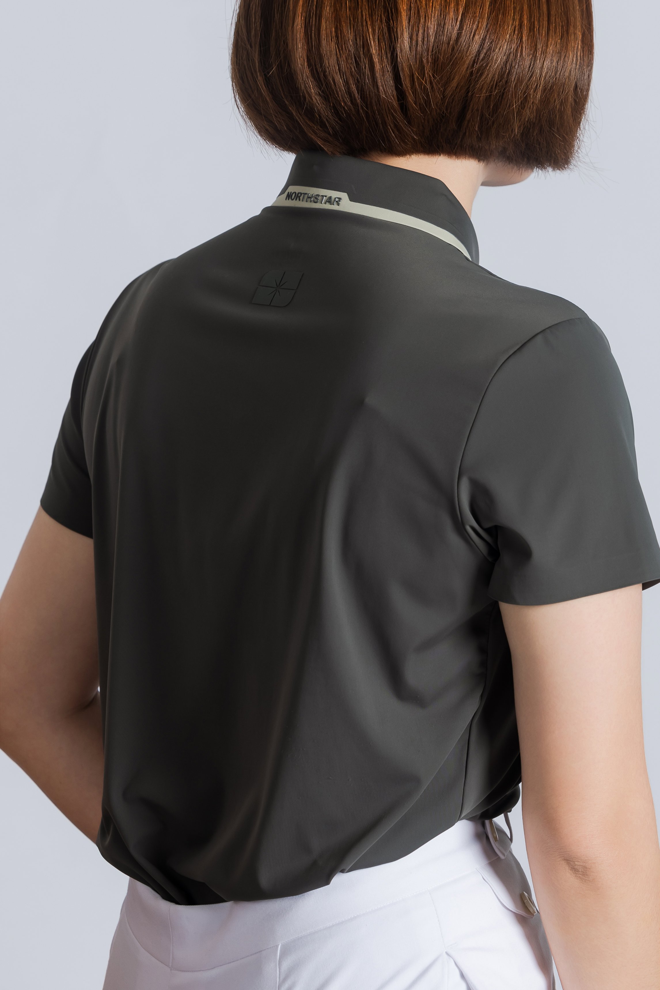 Polo Nữ - Ngắn Tay - Xám Đậm góc 5