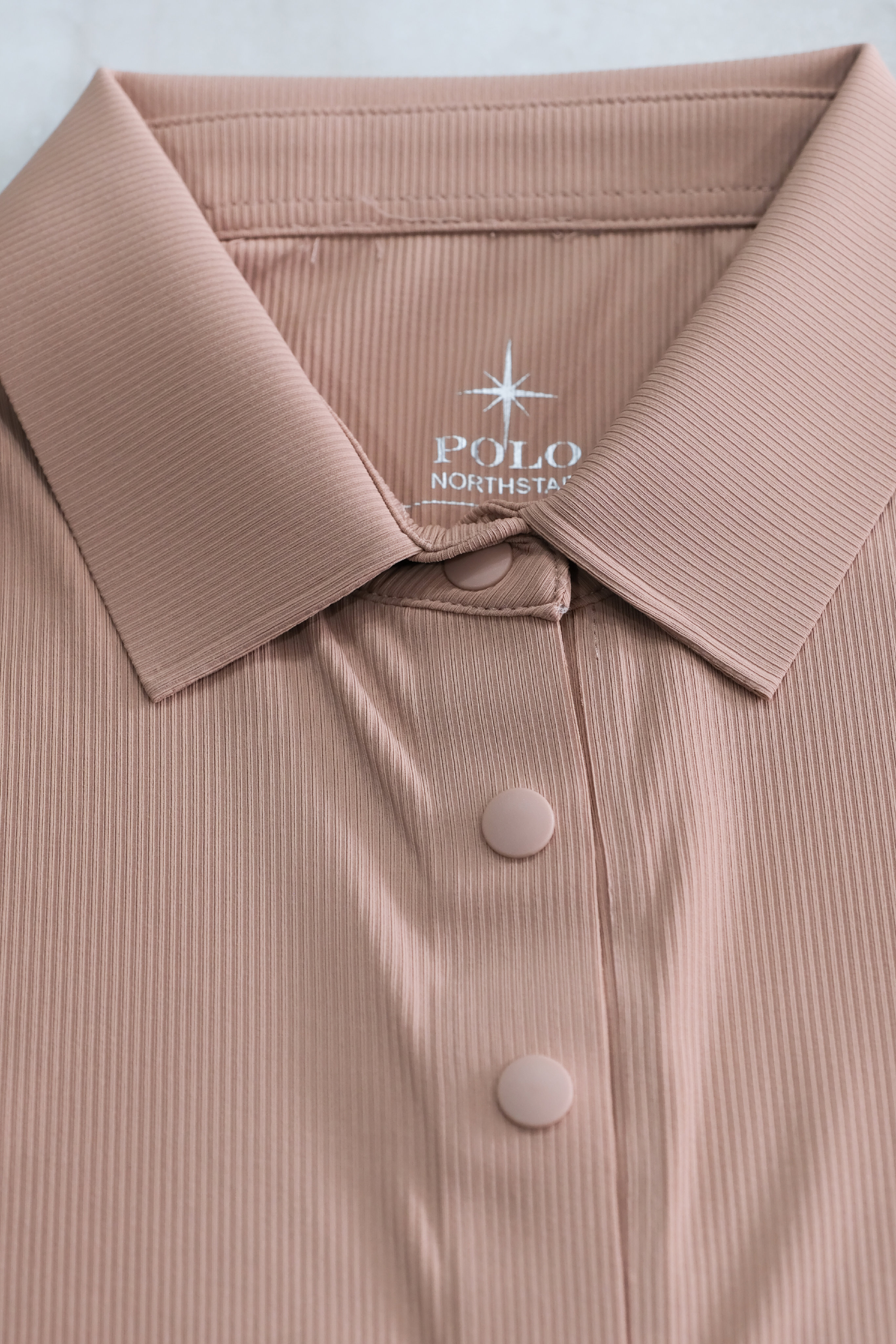 Polo Nữ - Ngắn Tay - Hồng Gạch góc 4