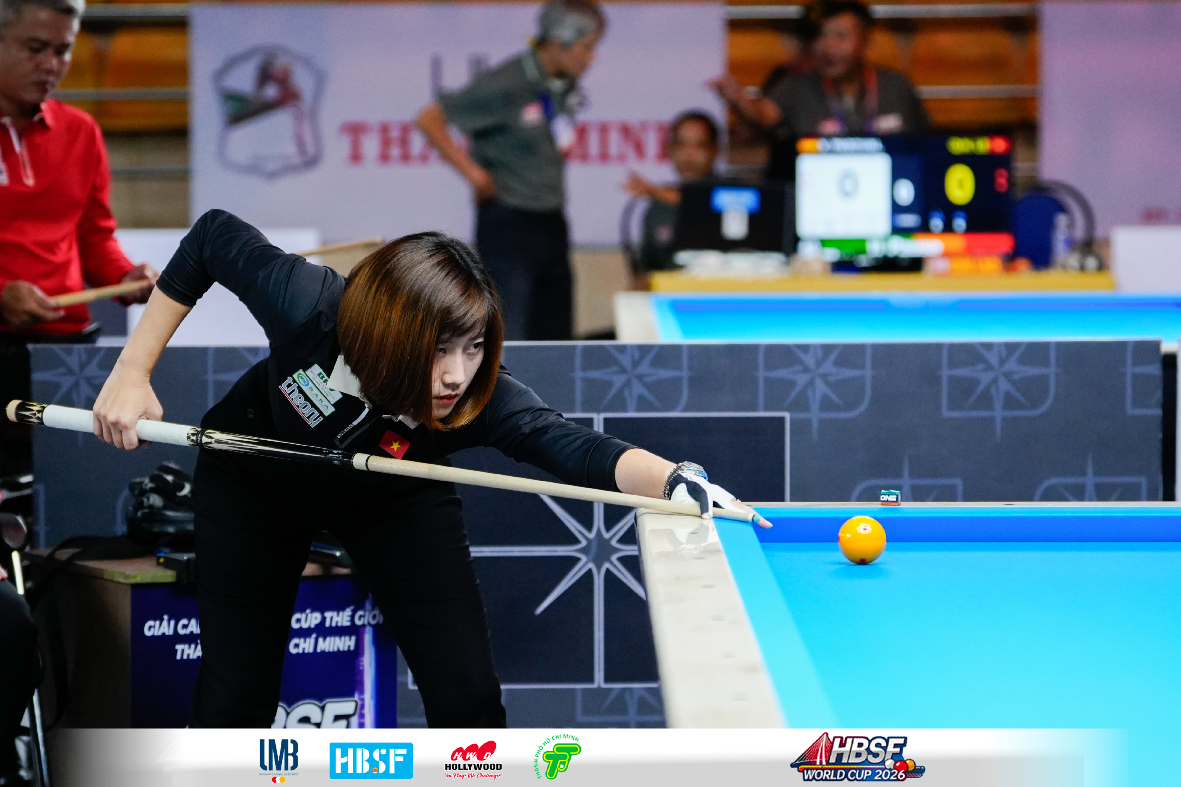 Polo Nữ - Dài Tay - Đen góc 3