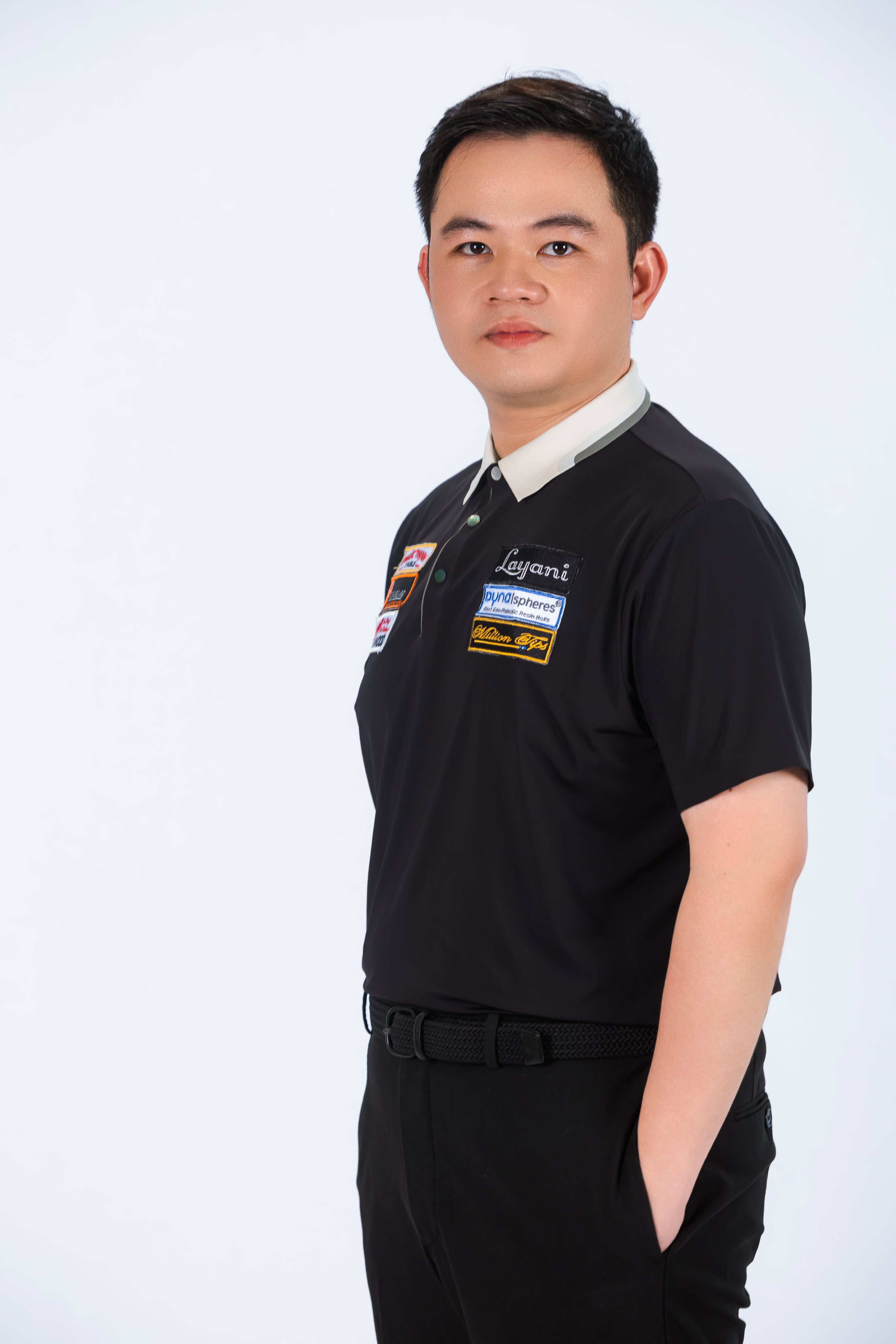 Polo Nam - Ngắn Tay - Đen góc 2