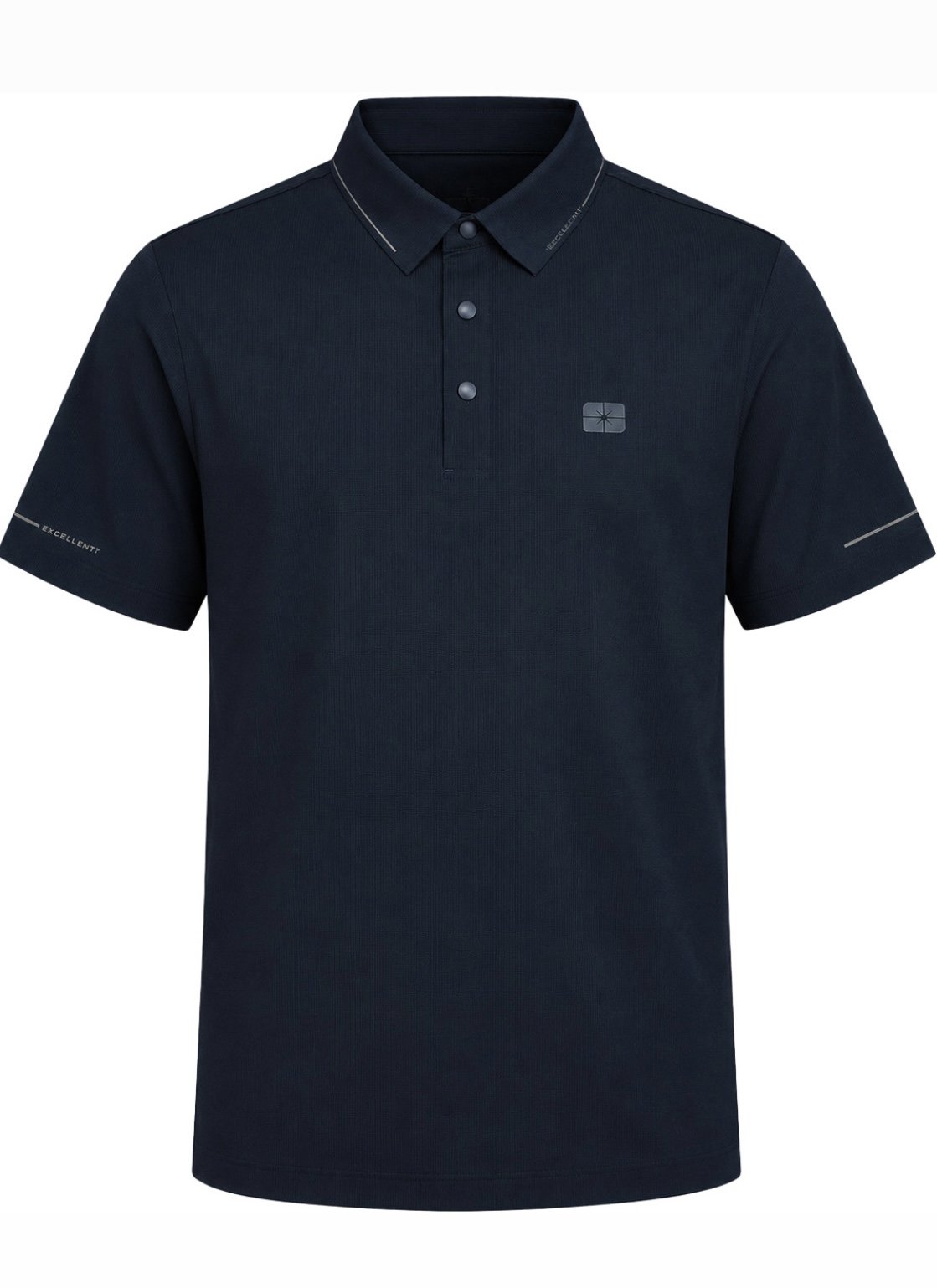 Polo Nam - Ngắn Tay - Xanh Navy trên nền trung tính