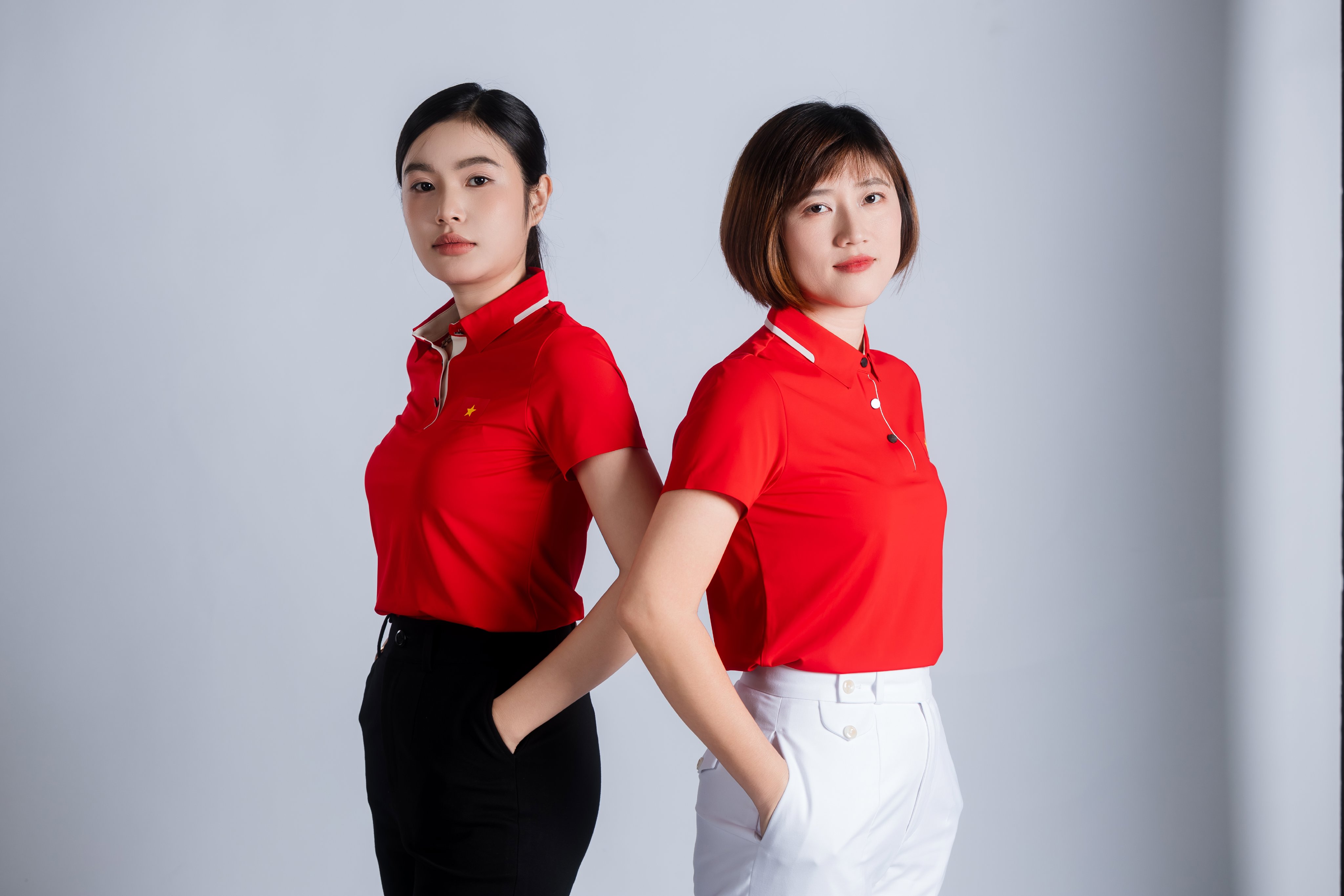 Polo Nữ - Ngắn Tay -  Đỏ - Việt Nam góc 3