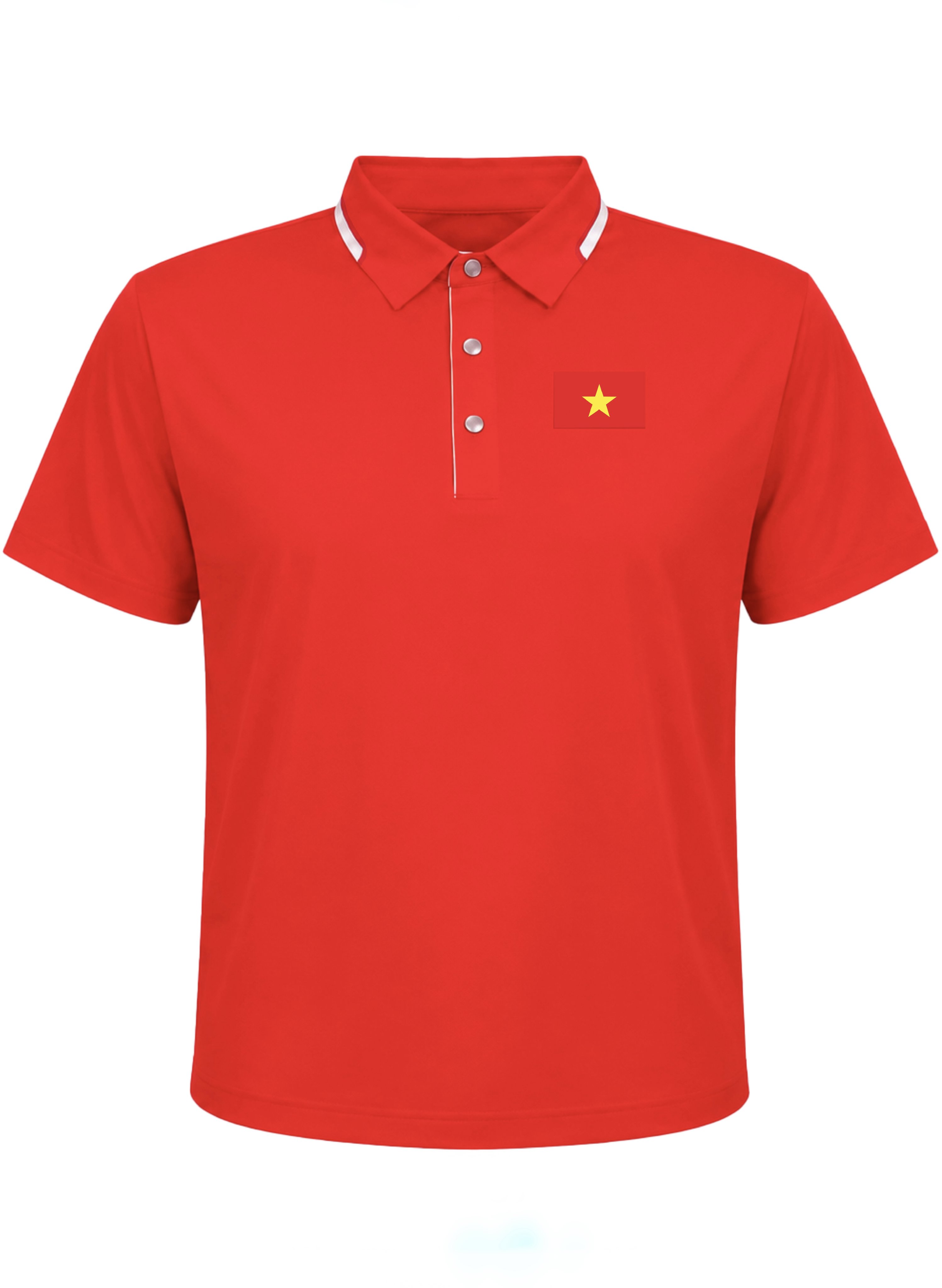 Polo Nam - Ngắn Tay - VIỆT NAM trên nền trung tính