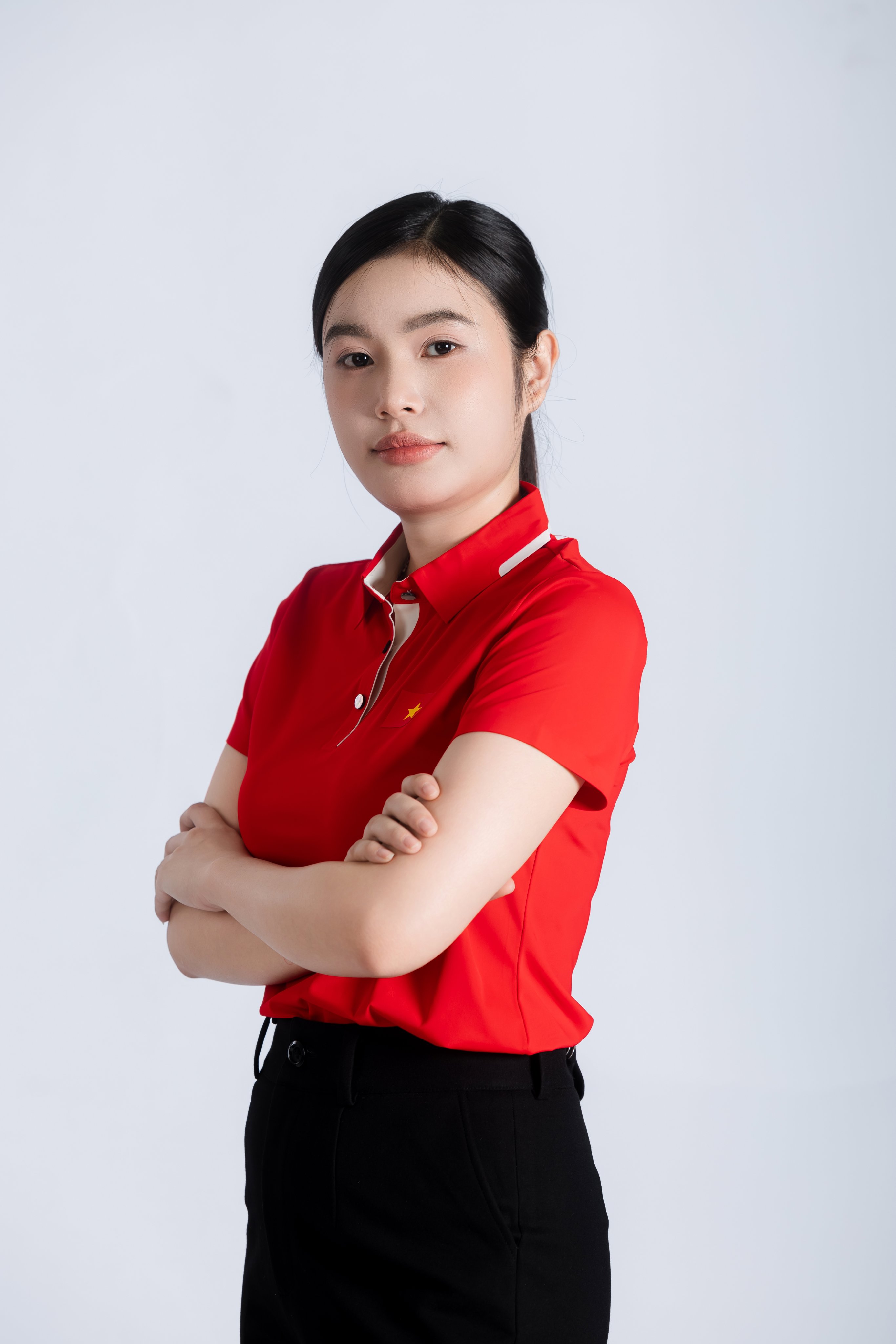 Polo Nữ - Ngắn Tay -  Đỏ - Việt Nam góc 4